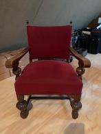 Antieke stoel met armleuningen, Huis en Inrichting, Fauteuils, Ophalen, Hout, Gebruikt, Vintage, antiek