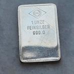 1 ounce ögussa 999.0 zilver, Postzegels en Munten, Edelmetalen en Baren, Ophalen of Verzenden, Zilver