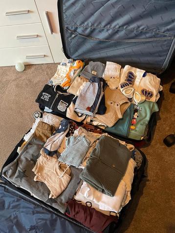 Babykleding Jongen Maat 56-80 (2 Koffers!) beschikbaar voor biedingen