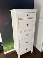 Ikea Hemnes Hoge Ladekast - Wit, Huis en Inrichting, Kasten | Ladekasten, Ophalen, Overige materialen, Minder dan 50 cm, Gebruikt
