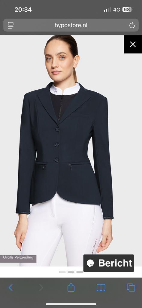 SAMSHIELD FW25 VICTORINE CRYSTAL. NIEUW!!!, Dieren en Toebehoren, Paardrijkleding, Nieuw, Dames, Bovenkleding, Springen, Ophalen of Verzenden