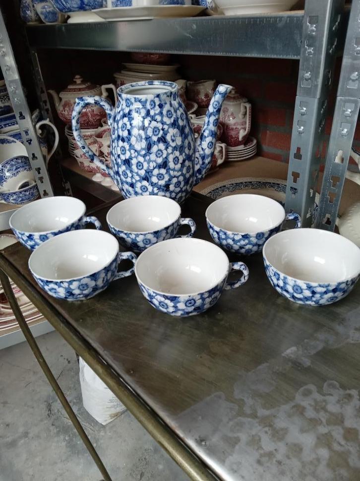 prachtige serviesdelen societe ceramique serie BLOSSUM, Antiek en Kunst, Antiek | Servies los, Ophalen of Verzenden