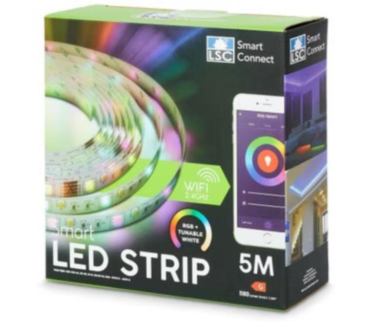 LSC Smart Connect ledstrip 5 meter, Huis en Inrichting, Lampen | Losse lampen, Nieuw, Led-lamp, Minder dan 30 watt, E27 (groot)