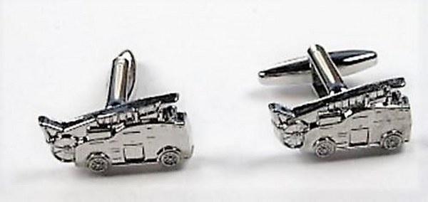 Manchetknopen brandweer ladderwagen (VH30-7924), Sieraden, Tassen en Uiterlijk, Manchetknopen, Nieuw, Overige materialen, Ophalen