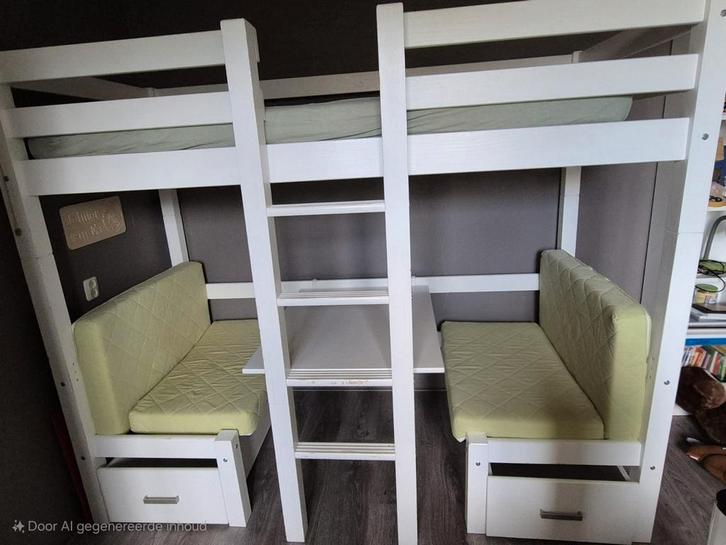 Hoogslaper flexworld, Huis en Inrichting, Slaapkamer | Stapelbedden en Hoogslapers, Gebruikt, Hoogslaper, 90 cm, 200 cm, Eenpersoons