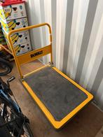 DeWALT DXWT-504 stalen platformwagen 300 kg, Doe-het-zelf en Verbouw, Transportwagens, 100 liter of meer, Ophalen, Gebruikt, Transportkar