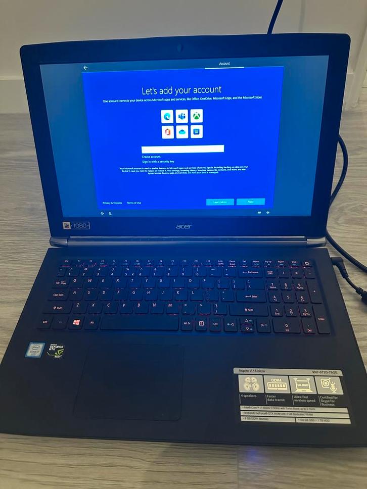 Acer Aspire V15 Turbo - Gaming Laptop, Computers en Software, Windows Laptops, Gebruikt, 15 inch, HDD, SSD, 2 tot 3 Ghz, 8 GB