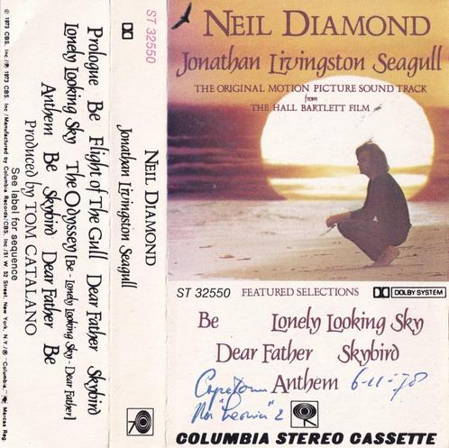 Cassettebandje Neil Diamond – Jonathan Livingston Seagull, Cd's en Dvd's, Cassettebandjes, Origineel, 1 bandje, Ophalen of Verzenden
