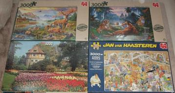 Diverse *** PUZZELS 3000 STUKJES *** 4 stuks beschikbaar voor biedingen