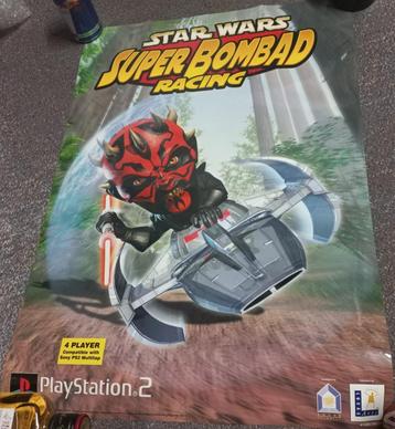  Star Wars game poster Sony Playstation Super Bombad racing beschikbaar voor biedingen