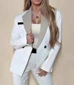 Ecru JoshV, Josh V Kenny blazer in L, Beige, Maat 42/44 (L), Nieuw, Ophalen of Verzenden