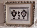 2 schilderijen met zware lijst, Huis en Inrichting, Woonaccessoires | Lijsten, Ophalen