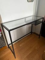 Ikea vittsjo bureau zwart, Huis en Inrichting, Bureaus, Ophalen, Zo goed als nieuw