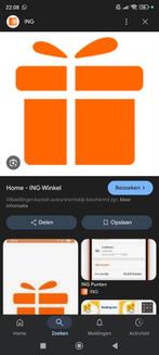 Ing punten vouchers, Tickets en Kaartjes, Kortingen en Cadeaubonnen, Drie personen of meer, Kortingsbon