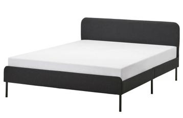 IKEA SLATTUM bed – Vissle donkergrijs, 140x200 cm beschikbaar voor biedingen