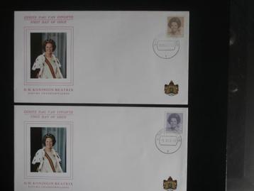 NL 1981-1982; 3 FDC'S KONINGIN BEATRIX 2 FOTO'S LEES beschikbaar voor biedingen