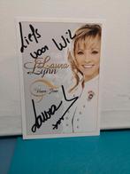 LAURA LYNN ZANGERES BELGIË., Verzenden, Nieuw, Foto of Kaart, Gesigneerd