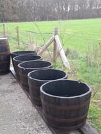 Plantenbakken van wijn/wiskeyvat, Ophalen