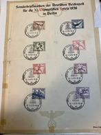 Duutse rijk speciale uitgave olympische spelen1936 Reichpost, Postzegels en Munten, Ophalen of Verzenden, Duitse Keizerrijk