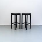 6 Gispen Berlage kruk Richard Hutten Zwart 76 x 33 x 33 cm, Huis en Inrichting, Barkrukken, 5 krukken of meer, 60 tot 90 cm, Nieuw