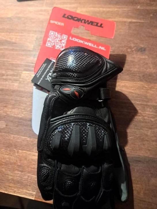 Lookwell Spider Motorhandschoenen, Motoren, Kleding | Motorkleding, Handschoenen, Dames, Heren, Nieuw met kaartje, Ophalen of Verzenden