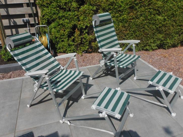 twee zgan Dukdalf Alu Design meerstanden campingstoelen, Caravans en Kamperen, Kampeermeubelen, Zo goed als nieuw, Campingstoel