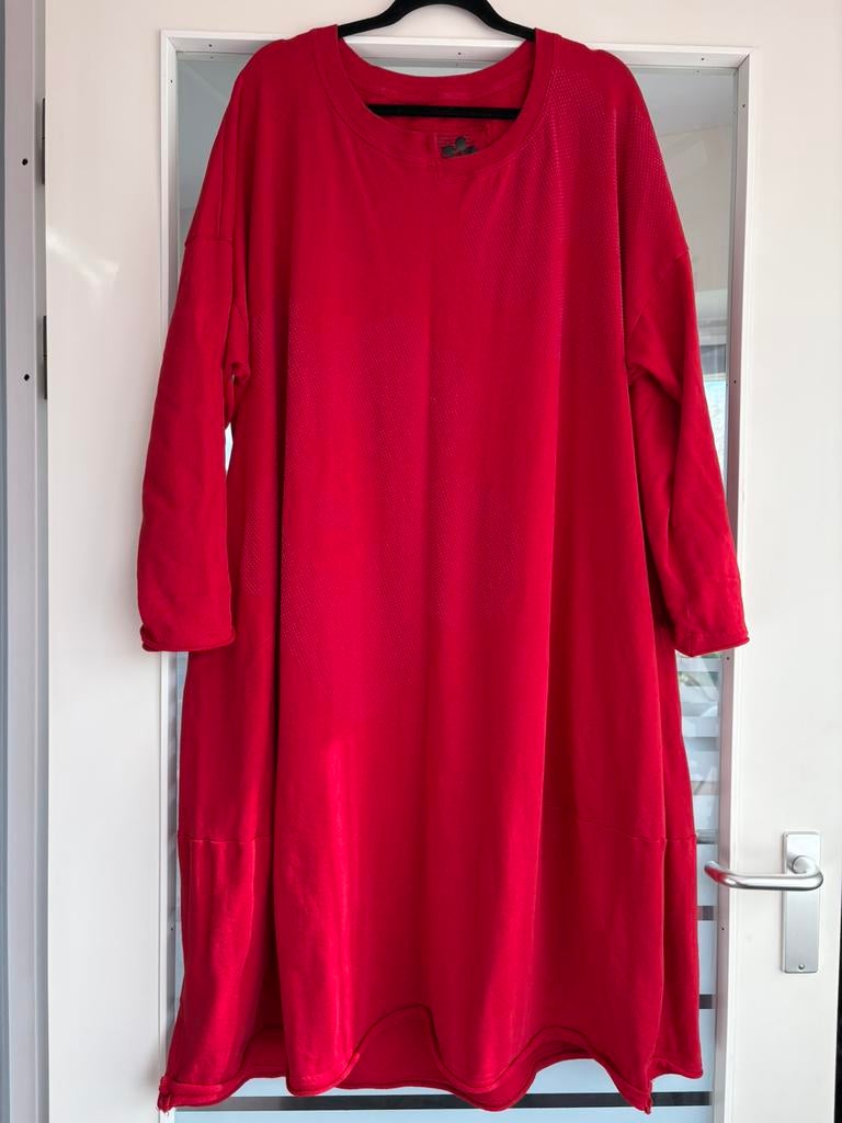 Mooie Rundholz jurk, Kleding | Dames, Jurken, Zo goed als nieuw, Maat 46/48 (XL) of groter, Rood, Onder de knie, Verzenden