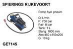 Pomp hydrauliek / pneumatisch 700 bar 1 L  luchtaangedreven, Niet ingevuld, Niet ingevuld, Nieuw, Ophalen of Verzenden