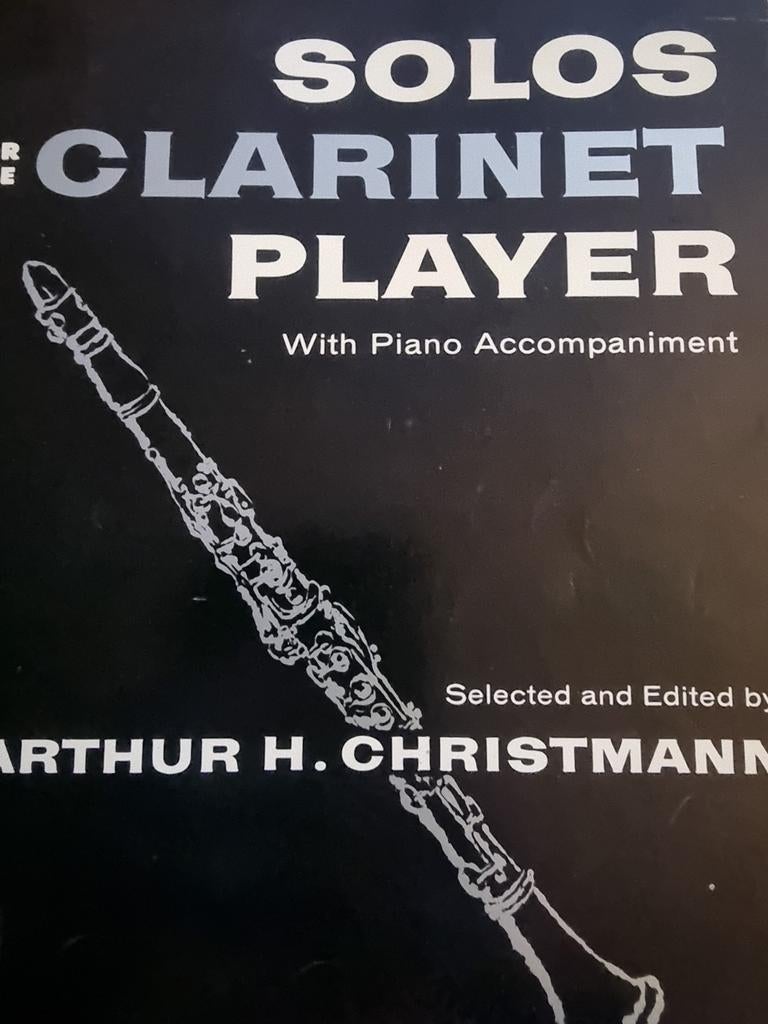 Solos for the Clarinet Player bladmuziek. Klarinet en Piano., Muziek en Instrumenten, Bladmuziek, Klarinet, Gebruikt, Klassiek