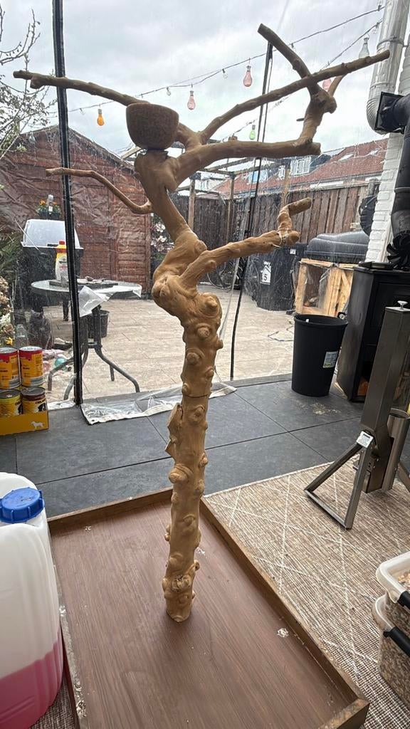 Papegaaien standaard Java wood, Dieren en Toebehoren, Vogels | Toebehoren, Ophalen of Verzenden, Zo goed als nieuw, Speelgoed