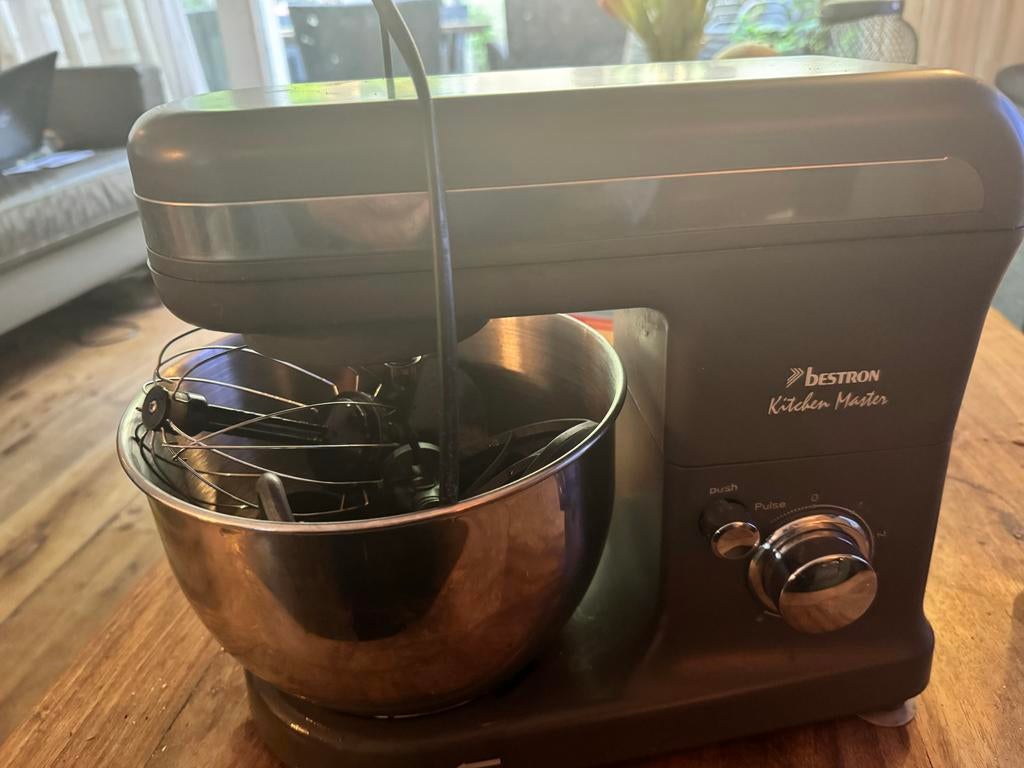 Bestron Keukenmixer - Kitchen Master, 3 tot 4 liter, Ophalen of Verzenden, Gebruikt, 3 snelheden of meer