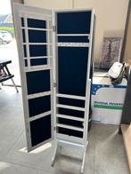 Passpiegel met opbergruimte voor sieraden, Huis en Inrichting, Woonaccessoires | Spiegels, Minder dan 50 cm, Ophalen of Verzenden