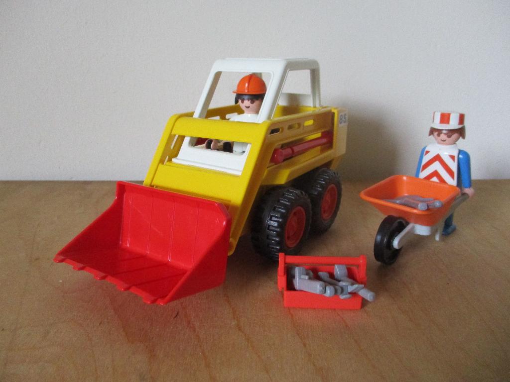 Playmobil 3507 shovel, bulldozer, vintage, Ophalen of Verzenden, Gebruikt, Complete set