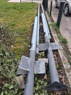 Schanierbare lichtmasten 8m - gegalvaniseerd, z.g.a.n., Ophalen, Zo goed als nieuw, Staal, Overige typen