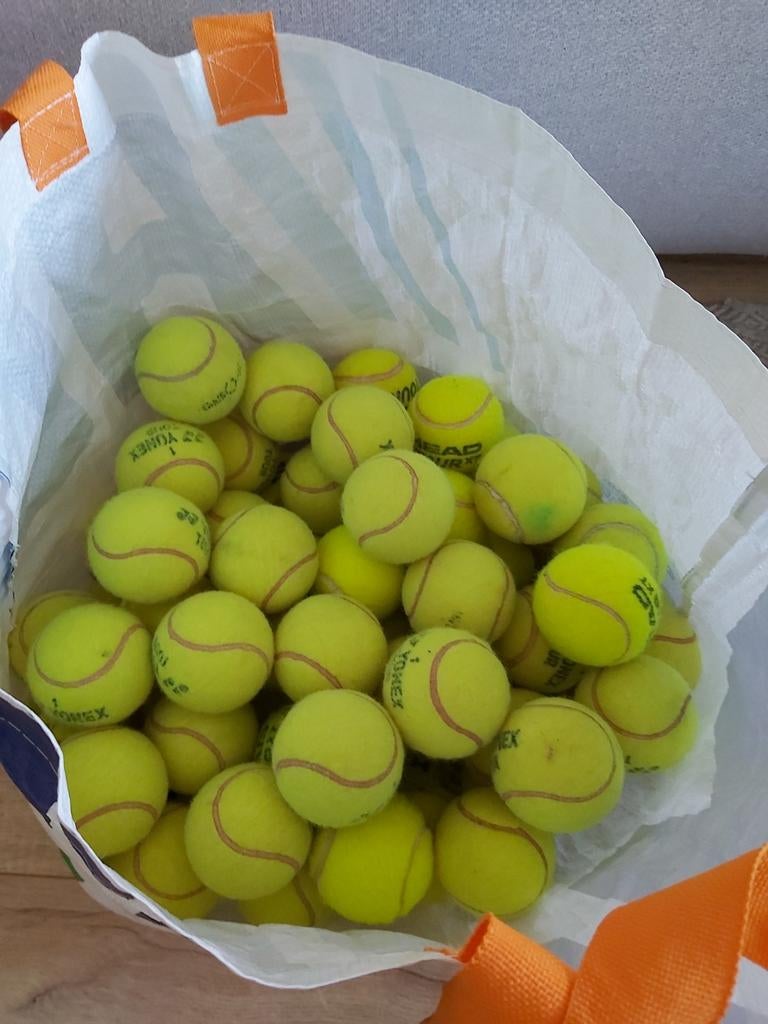 40 kort gebruikte tennisballen, Gebruikt, Ballen, L00, Ophalen