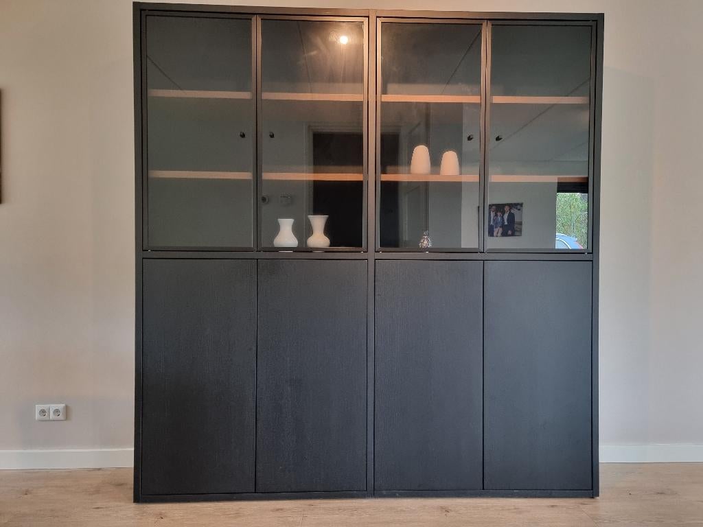 Enzo Luca vitrinekast ESTRA, Ophalen, Met deur(en), Modern, industrieel, 200 cm of meer