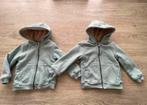 2x borgvestjes tweeling maat 98/104 zachtgroen, Ophalen of Verzenden, Zo goed als nieuw, Kleding
