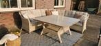 Garden Impressions dining wicker loungeset met tafel, Ophalen, 4 zitplaatsen, Zo goed als nieuw, Loungeset