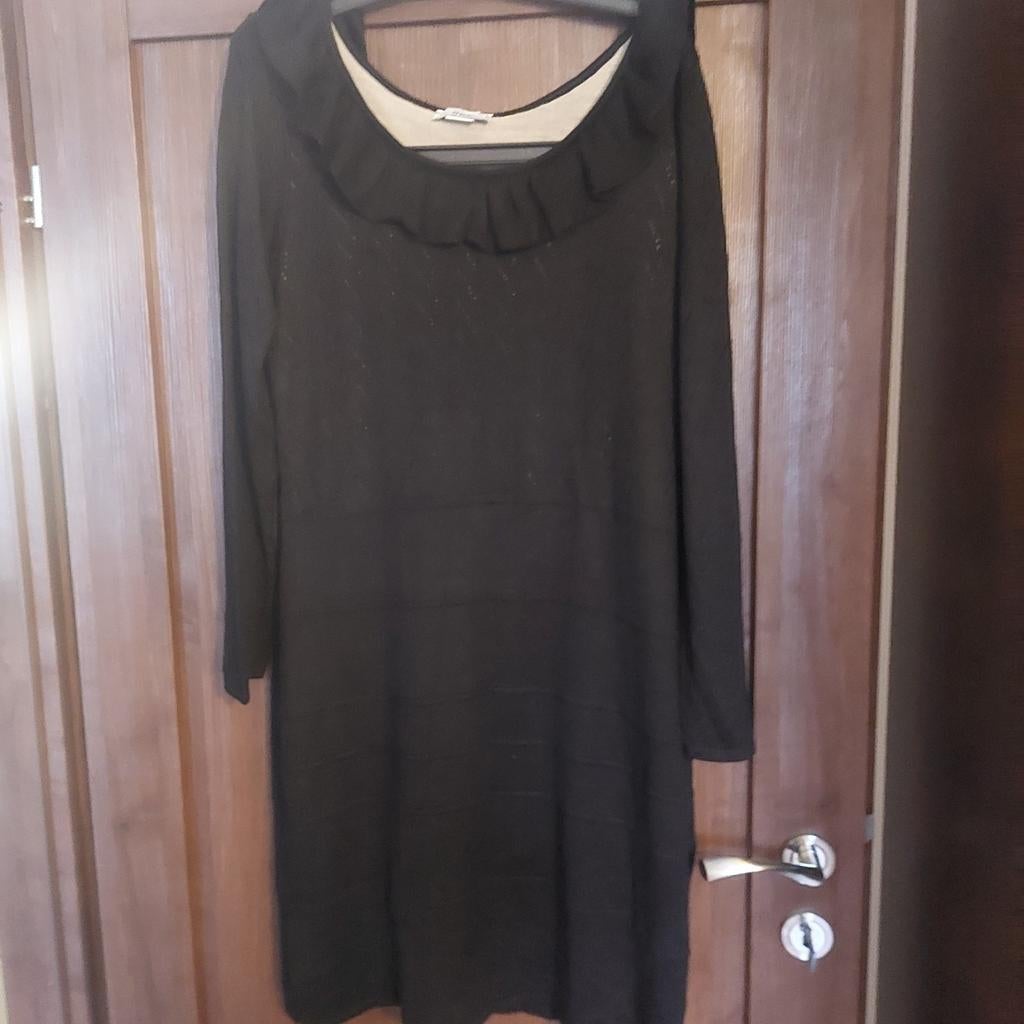 Zwarte jurk met lange mouwen xl BPC, BPC, Ophalen of Verzenden, Maat 46/48 (XL) of groter, Zwart