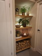 Mooie boomstam wandplanken en dergelijke, Doe-het-zelf en Verbouw, Ophalen, Zo goed als nieuw, Eiken