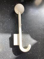 4 Witte Hewi Kapstokhaken met Bol - Gebruikt, Kunststof, Wandhaken, Ophalen of Verzenden, Zo goed als nieuw