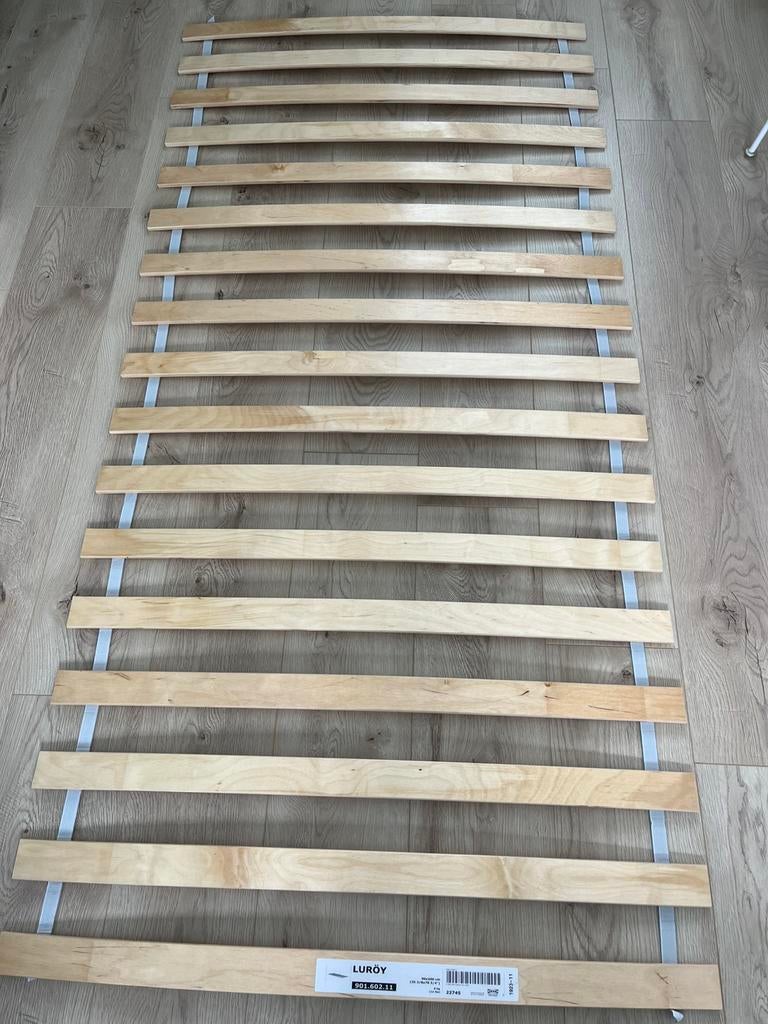 Lattenbodem 90x200cm (Luroy, IKEA), Ophalen, Zo goed als nieuw, Eenpersoons, 90 cm