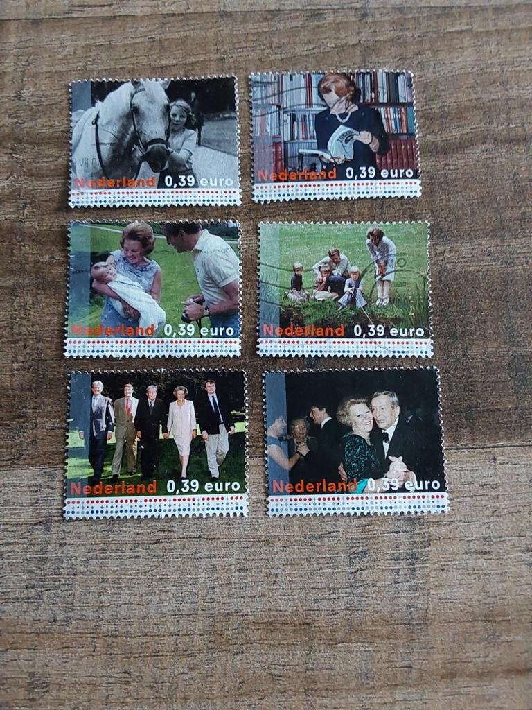 Nvph 2235+2236+2238+2239+2241+2242 Koninklijke Familie ( ge), Ophalen of Verzenden