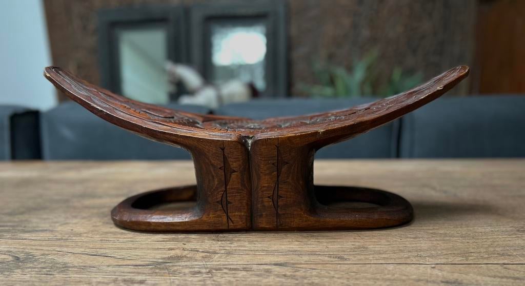 Djuka krukje Africa Suriname marron houtsnijwerk, Ophalen of Verzenden