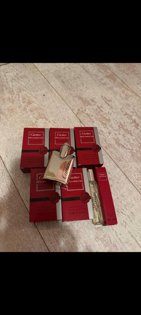 Cartier heren parfum 5 12;5ml 18ml, Ophalen of Verzenden, Nieuw, Sigarenbandjes