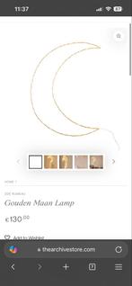 Zoe Rumeau Gouden Maan Lamp, Huis en Inrichting, Ophalen, Zo goed als nieuw, Metaal, Minder dan 50 cm