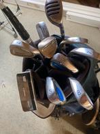 Complete golfset: clubs, putter, hybride, tassen & kar, Ophalen of Verzenden, Gebruikt, Set, Overige merken