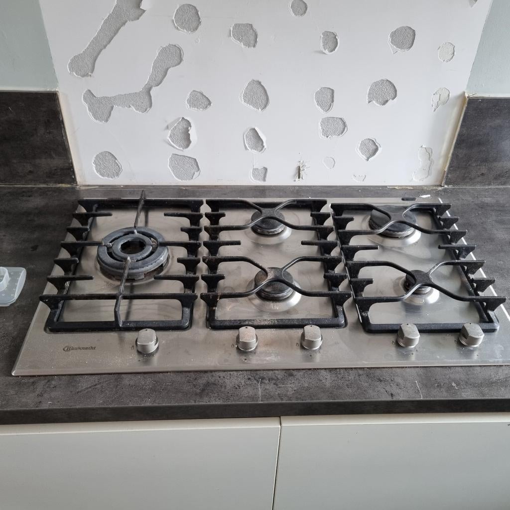 Bauknecht 5-pits gasfornuis met wokbrander, Ophalen