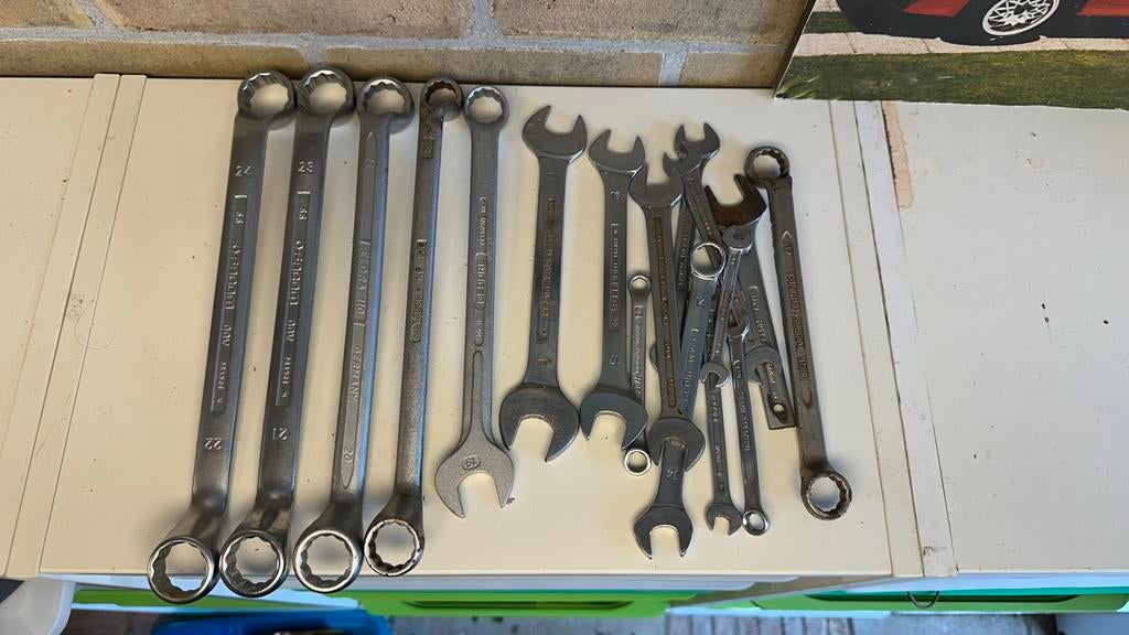 Diverse steeksleutels en ringsleutels rahsol ironside elora, Doe-het-zelf en Verbouw, Gereedschap | Handgereedschap, Ophalen of Verzenden