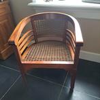 stoel met webbing, Ophalen, Bruin, Klassiek, Hout